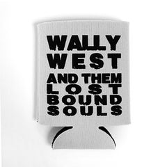 White Block Logo Koozie